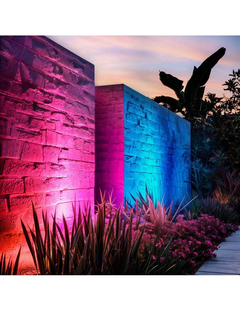 Projecteur LED 30W IP65 RGBW avec Télécommande IR