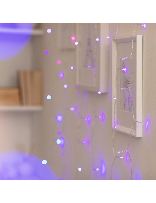 Rideau de Guirlande LED Extérieur avec Piles 1m Centauro