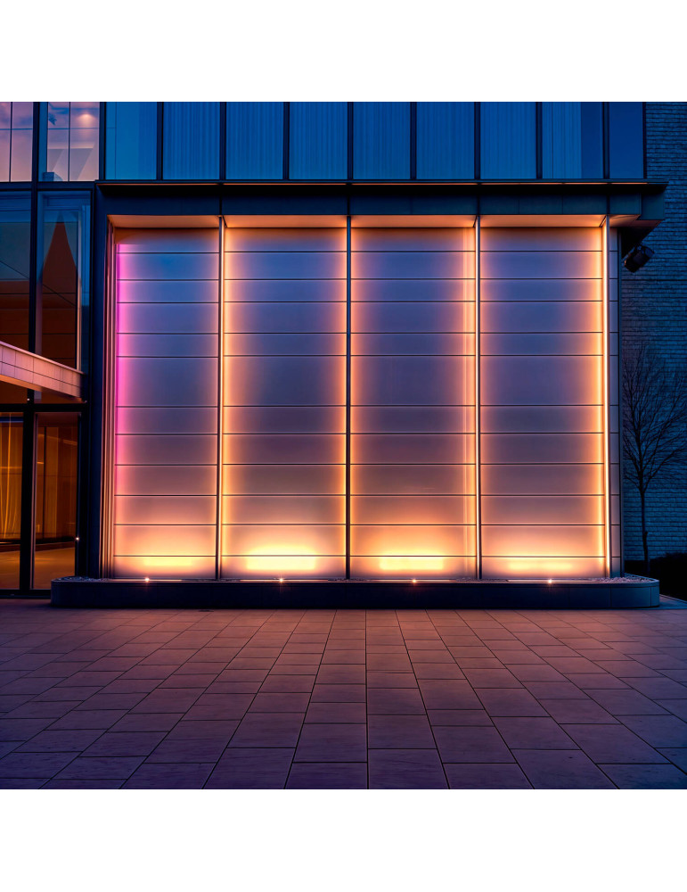 Linéaire Wallwasher LED RGB 18W IP65 50cm