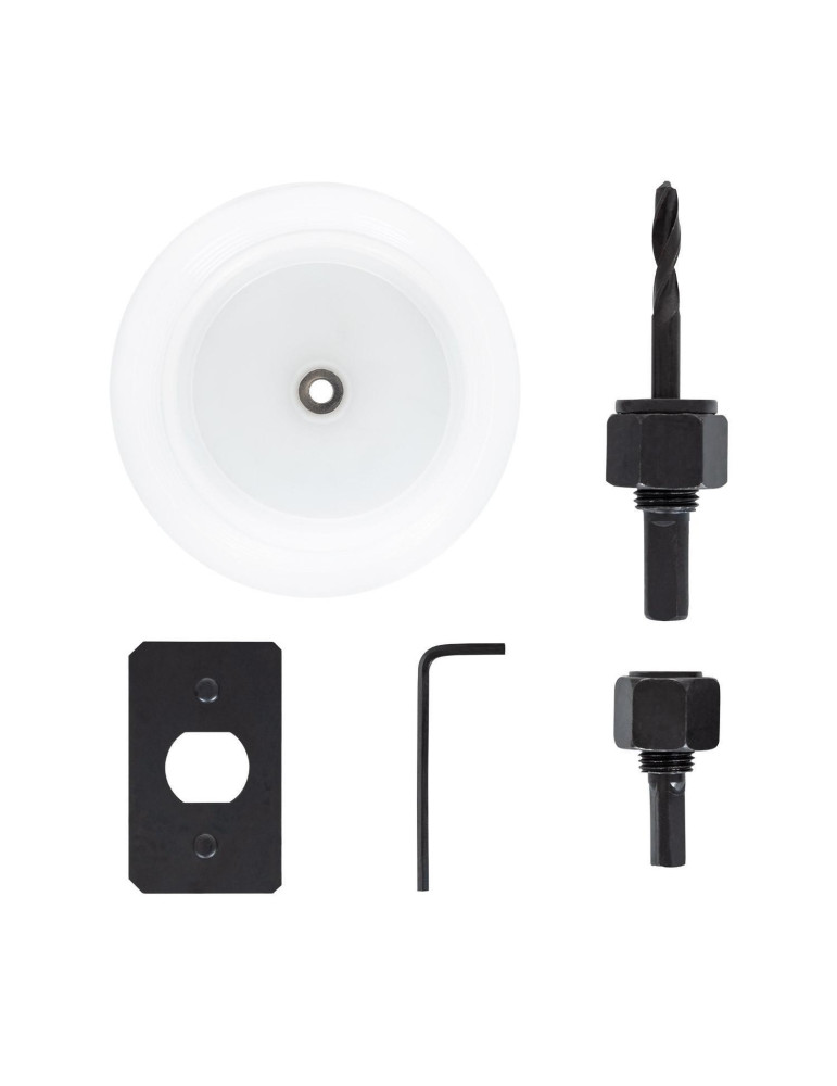 Couronne Perforante pour Downlight avec Ramasse-Poussière Différents Diamètres