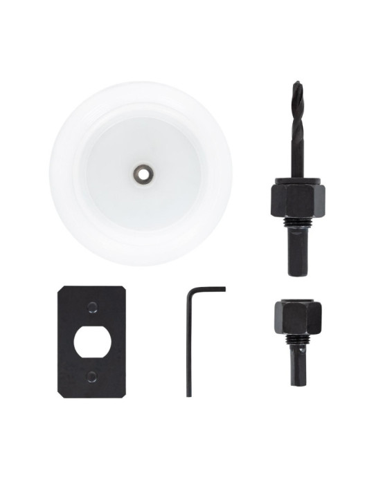 Couronne Perforante pour Downlight avec Ramasse-Poussière Différents Diamètres