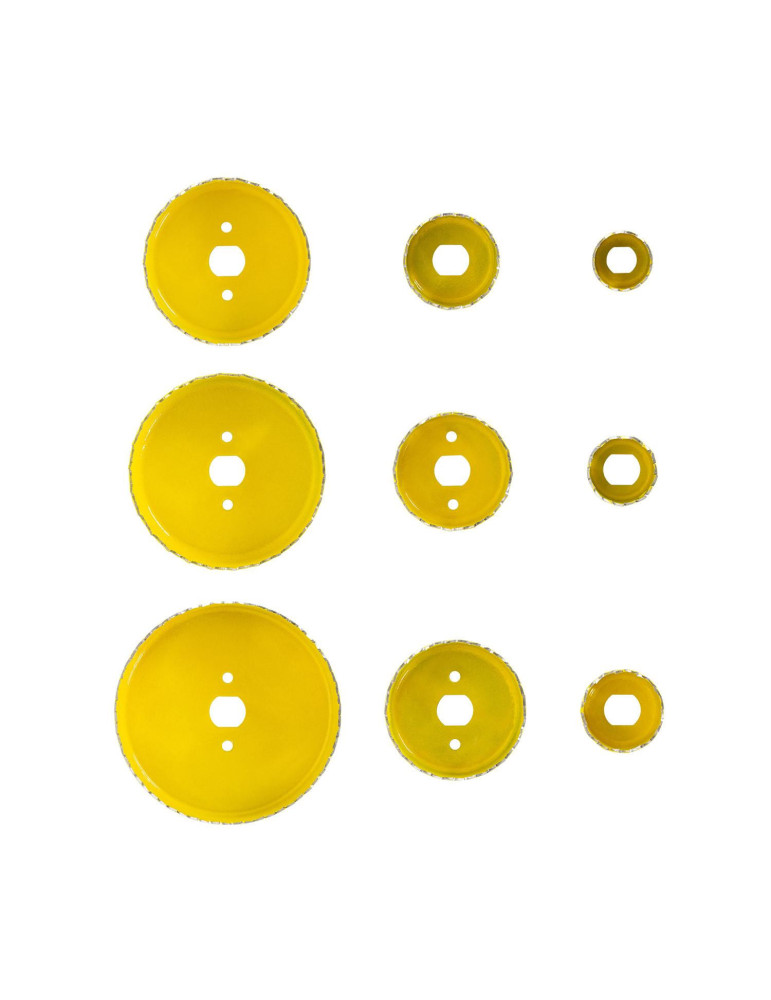 Couronne Perforante pour Downlight avec Ramasse-Poussière Différents Diamètres