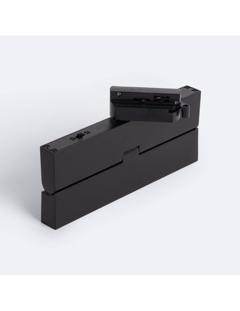 Spot Linéaire LED sur Rail Monophasé 12W CCT Dimmable Elegant Optic Noir