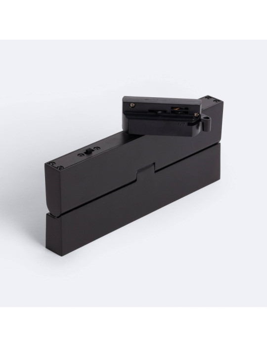 Spot Linéaire LED sur Rail Monophasé 12W CCT Dimmable Elegant Optic Noir