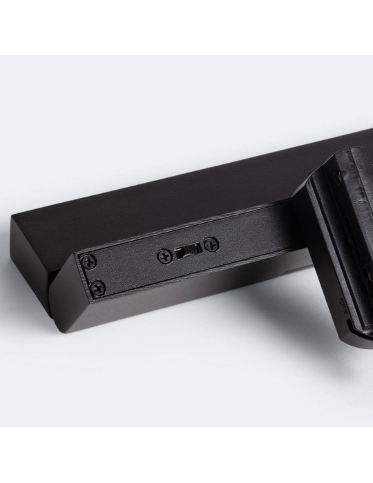 Spot Linéaire LED sur Rail Monophasé 12W CCT Dimmable Elegant Optic Noir