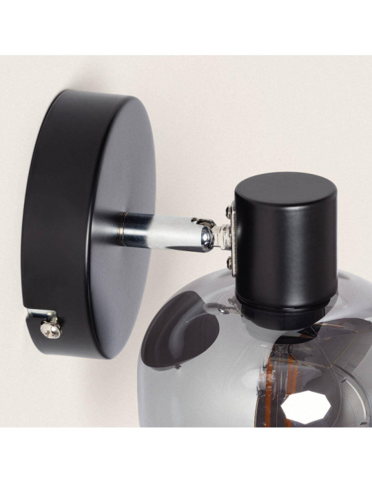 Applique Murale et de Plafond Orientable Métal et Verre 1 Spot Romsy