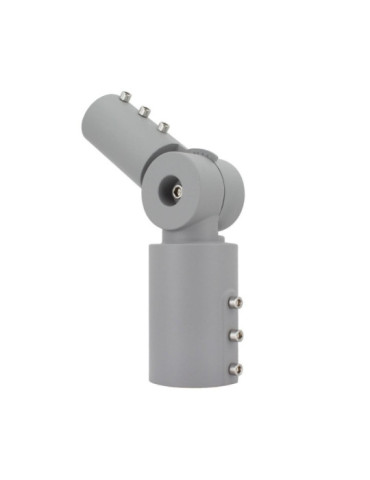 Bras sur Colonne Orientable 90º Ø60mm pour les Luminaires Éclairage Public Gris