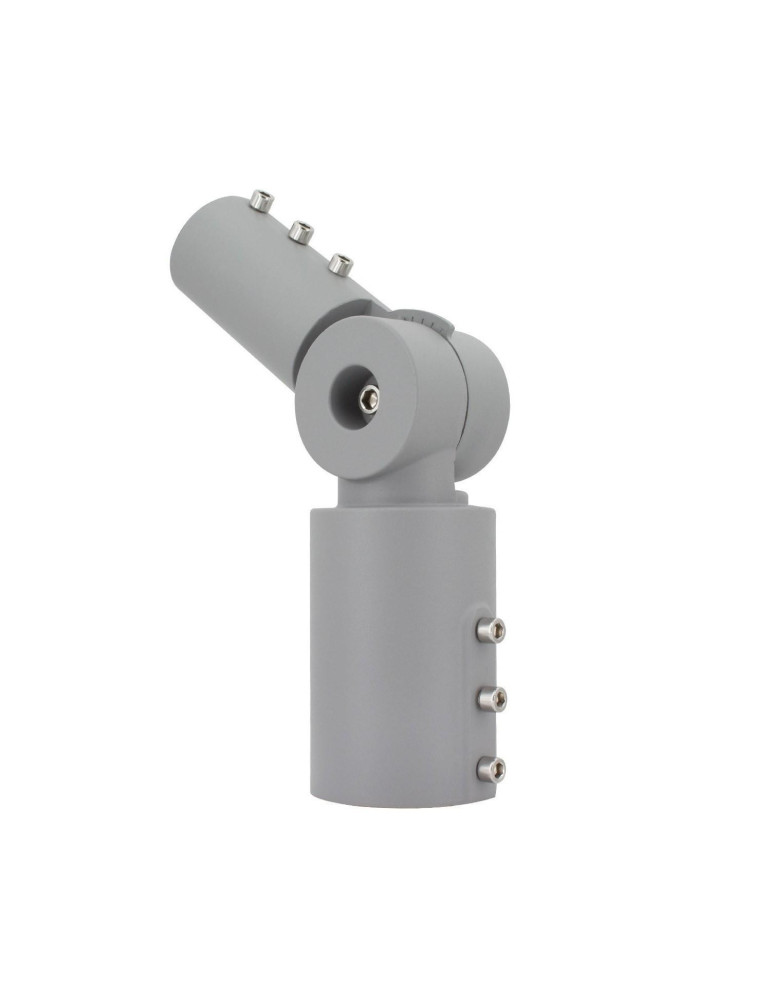 Bras sur Colonne Orientable 90º Ø60mm pour les Luminaires Éclairage Public Gris