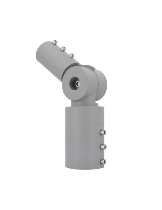 Bras sur Colonne Orientable 90º Ø60mm pour les Luminaires Éclairage Public Gris