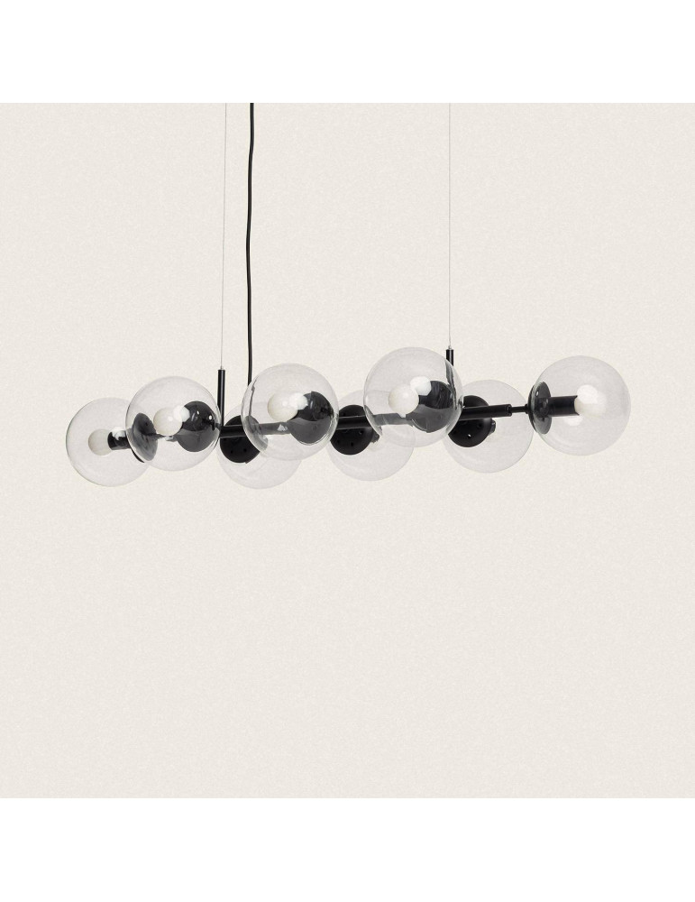 Suspension Métal et Verre Wassily 8 Spots