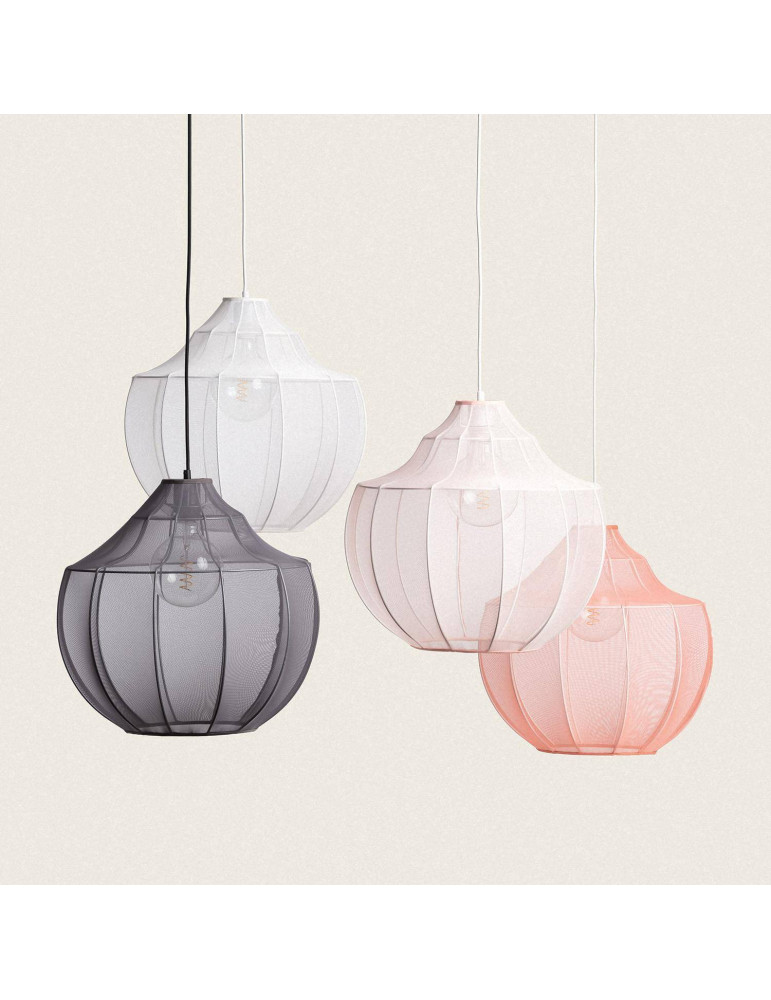 Suspension Métal et Tissu Ayla