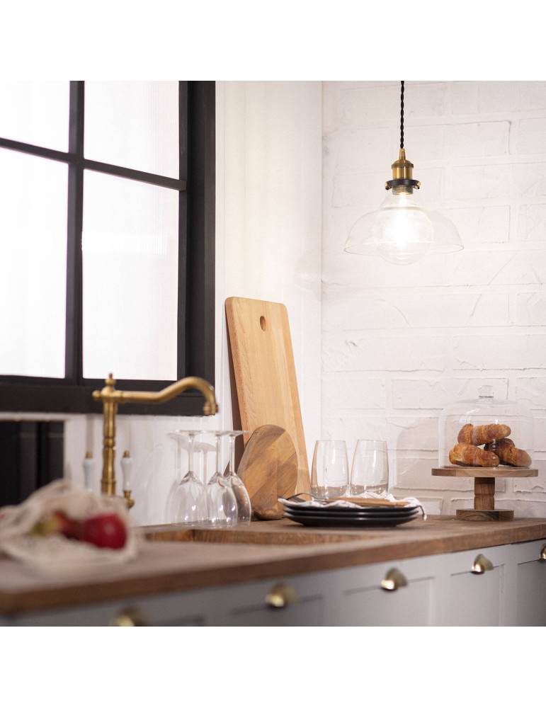 Suspension Métal et Verre Springsteen