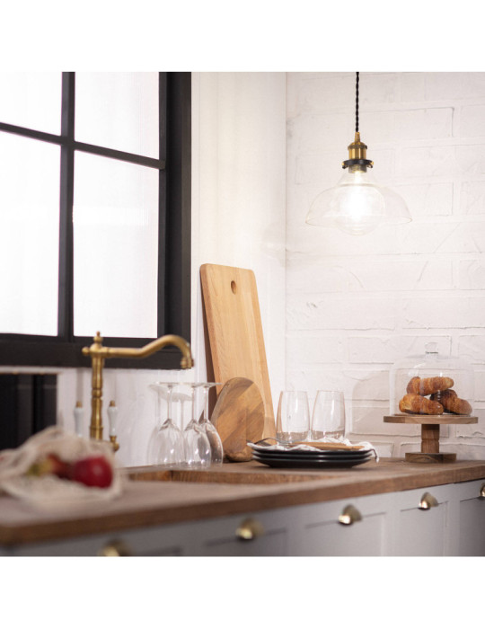 Suspension Métal et Verre Springsteen