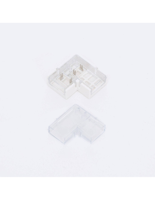 Connecteur Hippo Angle pour Ruban LED  Auto-Redressement 220V AC COB Silicone Flex Largeur 10mm Monochrome