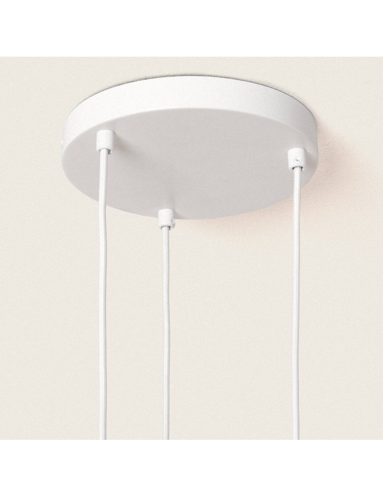 Suspension Papier Tressé Trilla 3 Spots