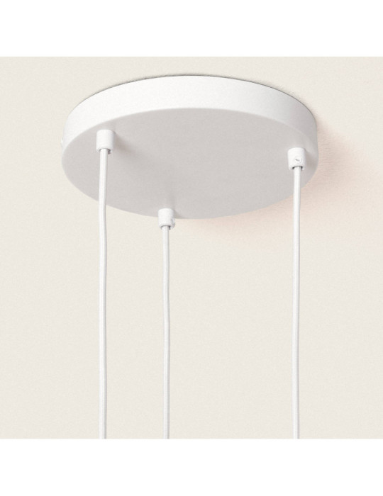 Suspension Papier Tressé Trilla 3 Spots