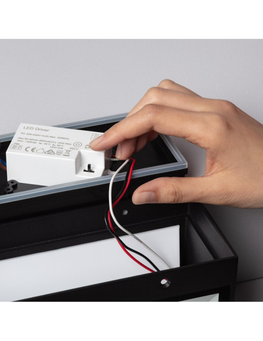 Applique Murale LED Extérieure Aluminium Gropius 18W Éclairage Double Face CCT Sélectionnable