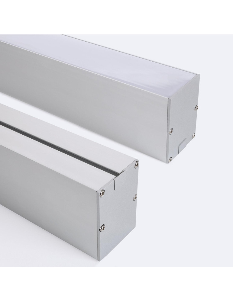 Profilé Aluminium Sixe en Saillie et Suspendu 2m Pour Ruban LED jusqu'à 22 mm