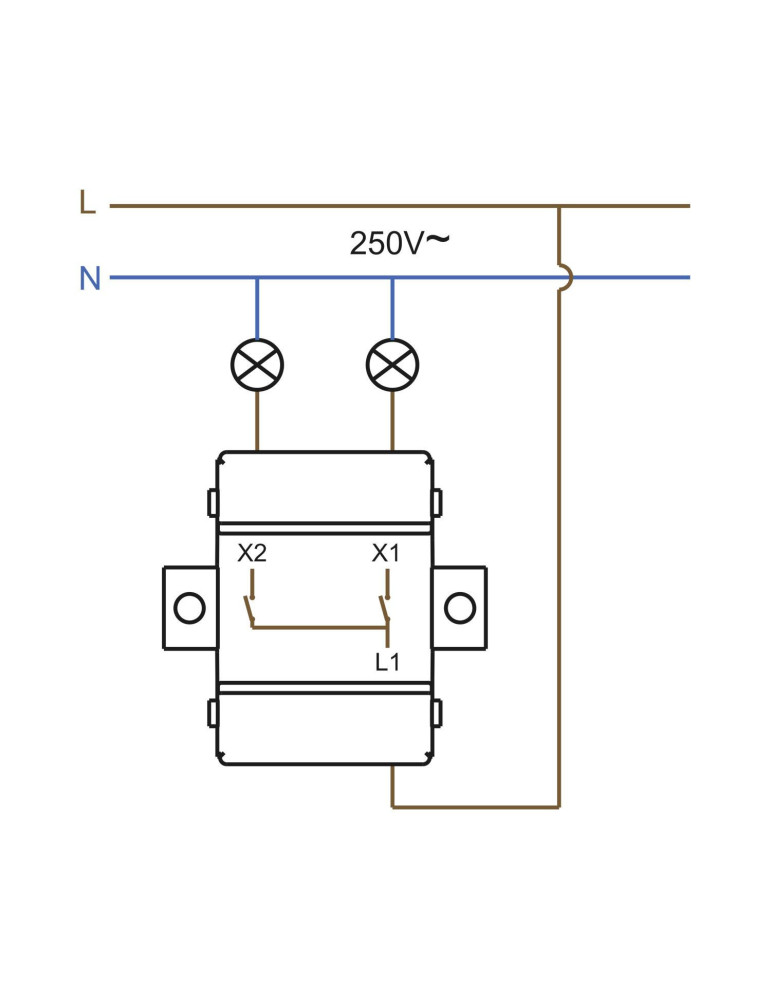 Interrupteur Double IP54