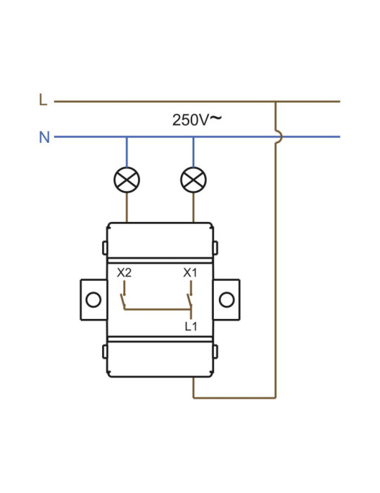 Interrupteur Double IP54