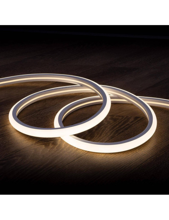 Gaine Néon LED Flexible Dimmable 7.5W/m 220V AC 120LED/m Semi-circulaire 180° Blanc Neutre IP67 sur Mesure Coupe tous les 100cm