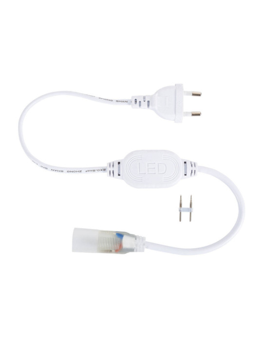 Gaine Néon LED Flexible Dimmable 7.5W/m 220V AC 120LED/m Semi-circulaire 180° Blanc Neutre IP67 sur Mesure Coupe tous les 100cm