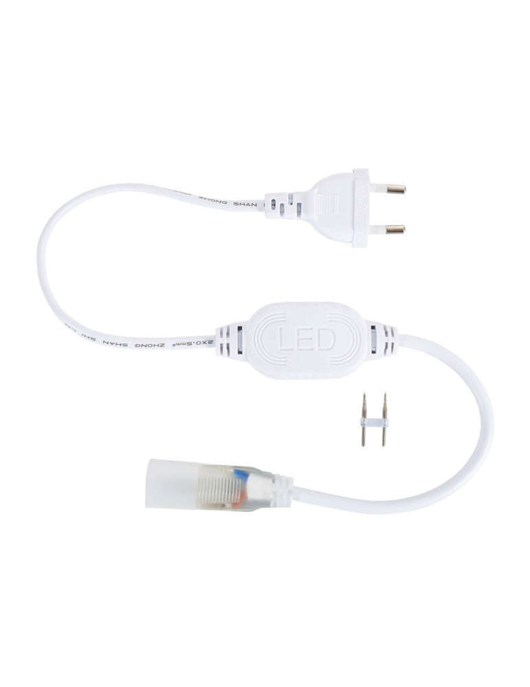 Gaine Néon LED Flexible Dimmable 7.5W/m 220V AC 120LED/m Semi-circulaire 180° Blanc Neutre IP67 sur Mesure Coupe tous les 100cm