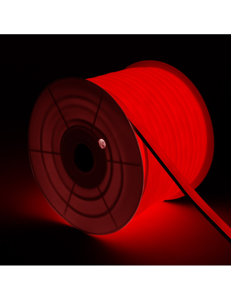 Tira Neón LED Regulable 220V AC 120 LED/m  Rojo IP67 a Medida Corte cada 100 cm