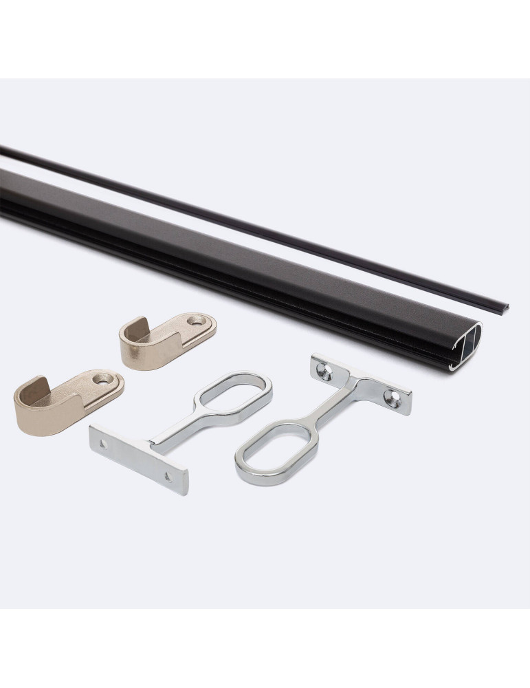 Profilé Aluminium Barre Accrochage Vêtements d'Armoires pour Ruban LED jusqu'à 12mm