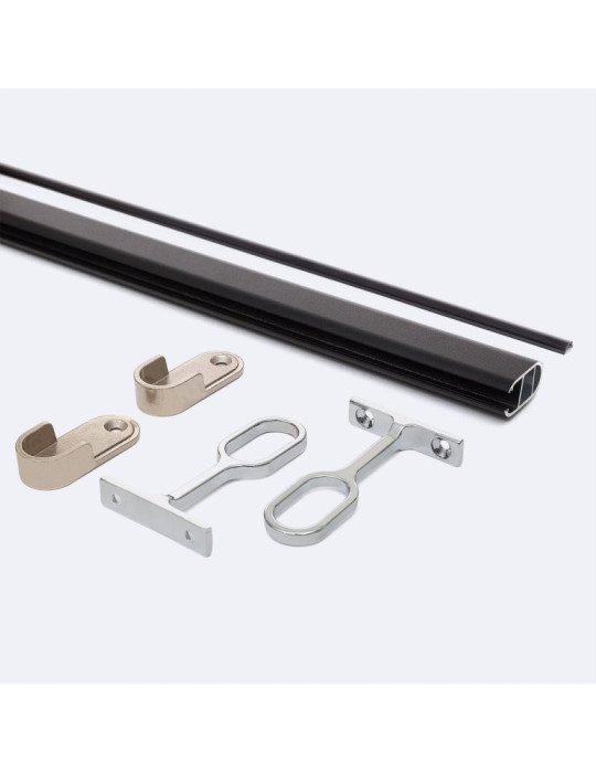 Profilé Aluminium Barre Accrochage Vêtements d'Armoires pour Ruban LED jusqu'à 12mm