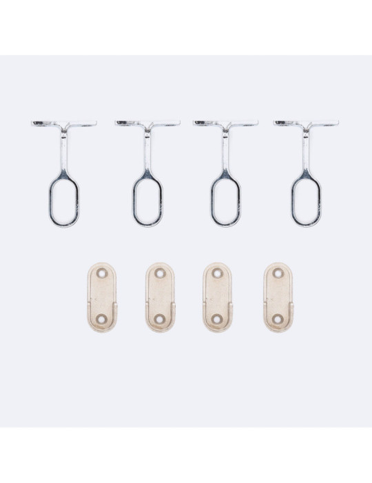 Profilé Aluminium Barre Accrochage Vêtements d'Armoires pour Ruban LED jusqu'à 12mm