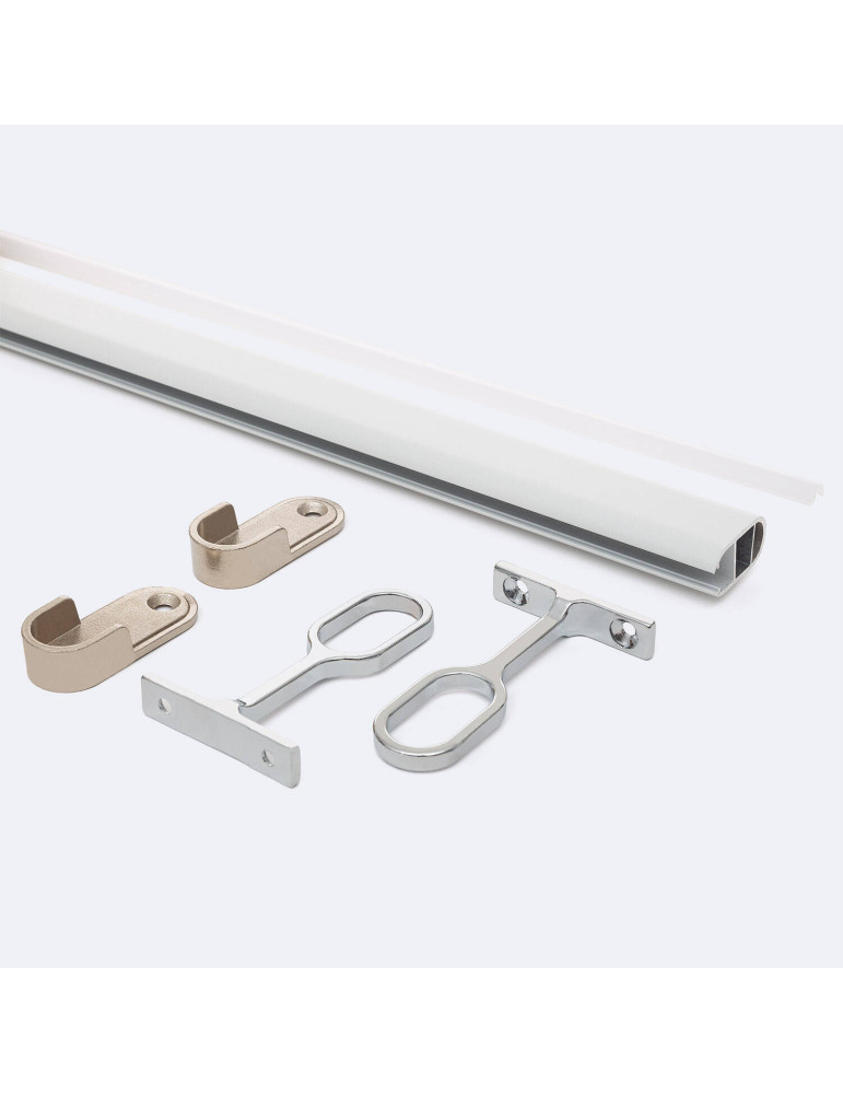 Profilé Aluminium Barre Accrochage Vêtements d'Armoires pour Ruban LED jusqu'à 12mm