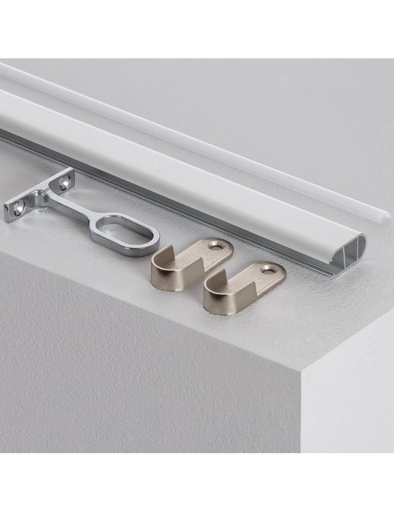 Profilé Aluminium Barre Accrochage Vêtements d'Armoires pour Ruban LED jusqu'à 12mm