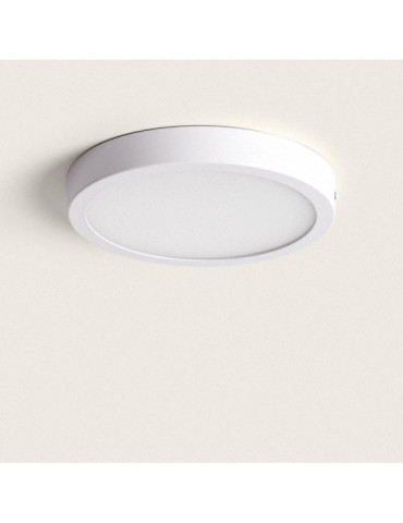 Plafonnier LED Rond 18W Extra-Plat (CRI90) Microprismatique CCT Sélectionnable (UGR17) Ø205 mm