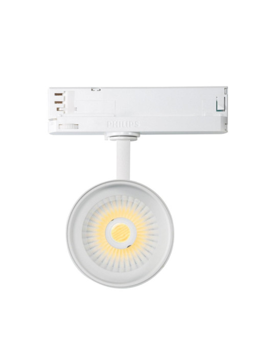 Spot LED sur Rail Triphasé 40W d'Angelo CCT PHILIPS Xitanium Blanc