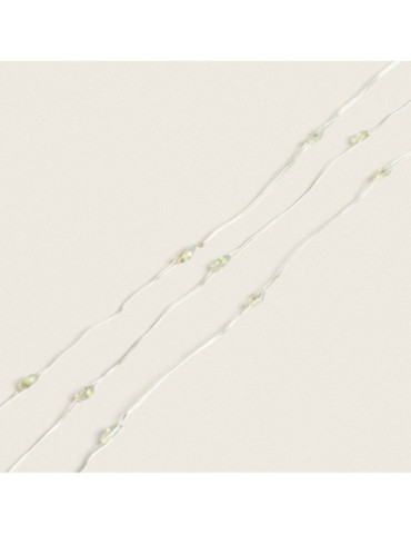 Guirnalda Alambre LED con Batería 1m Blanco Frío