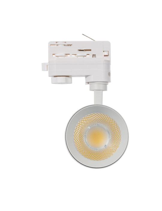 Spot LED sur Rail Triphasé 30W Dimmable Mallet Blanc