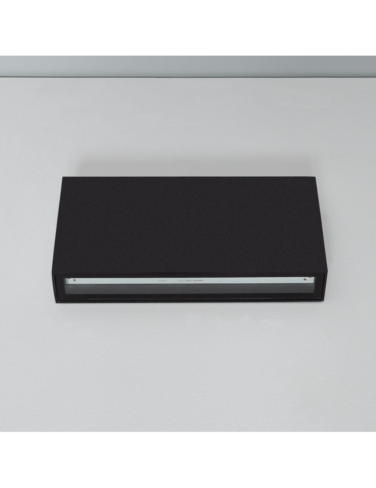 Applique Murale LED Extérieure Kaira 10W Éclairage Double Face Rectangulaire Noire