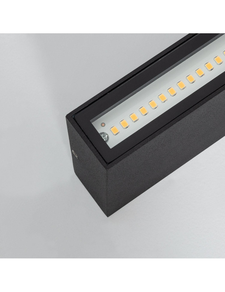 Applique Murale LED Extérieure Kaira 10W Éclairage Double Face Rectangulaire Noire