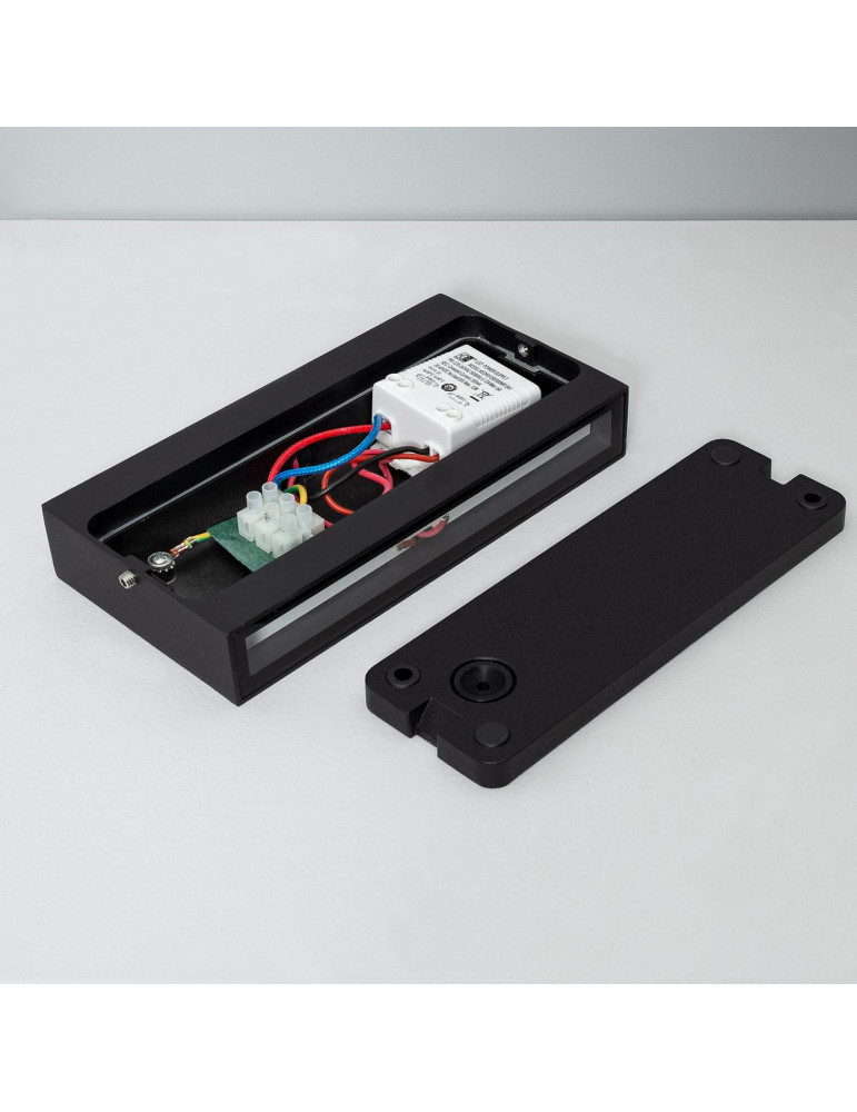 Applique Murale LED Extérieure Kaira 10W Éclairage Double Face Rectangulaire Noire