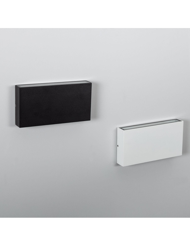 Applique Murale LED Extérieure Kaira 10W Éclairage Double Face Rectangulaire Noire
