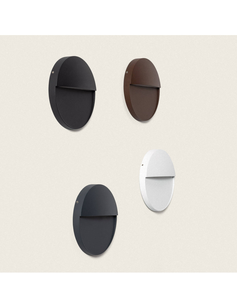 Applique Murale Extérieure LED 6.5W CCT Seleccionable en Saillie Ronde Jade