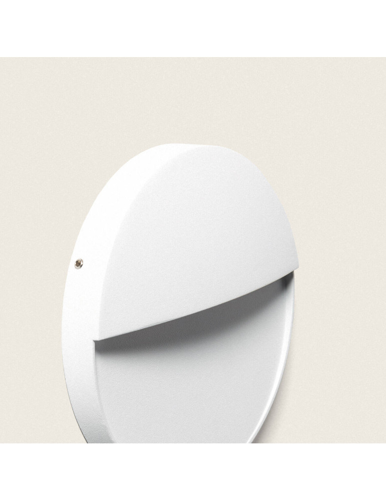 Applique Murale Extérieure LED 6.5W CCT Seleccionable en Saillie Ronde Jade