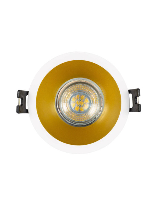 Collerette Downlight Conique Reflect pour Ampoule LED GU10 / GU5.3 Coupe Ø 75mm