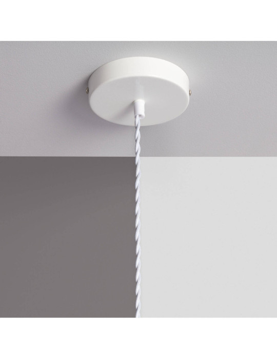 Suspension Bois et Verre Platon