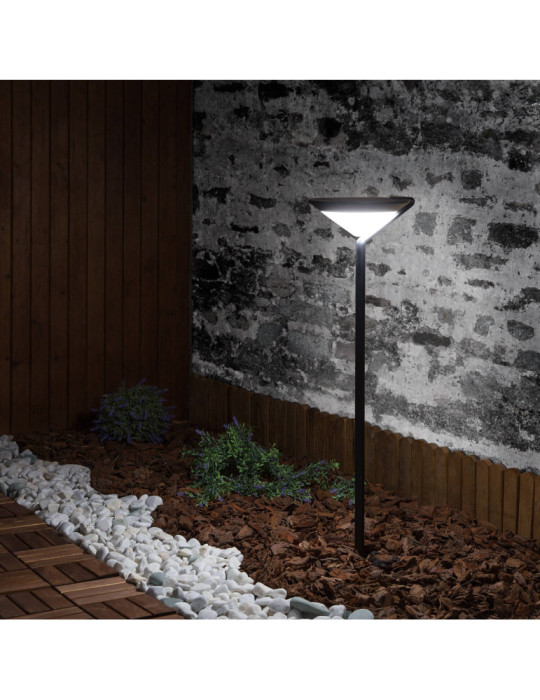 Balise LED Solaire Extérieure en Saillie sur Pied 80cm Yuma Big avec Détecteur Mouvement Radar