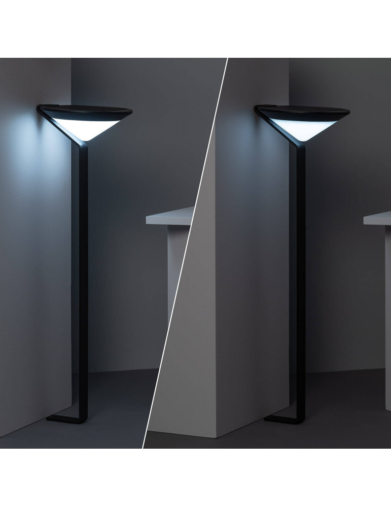 Balise LED Solaire Extérieure en Saillie sur Pied 80cm Yuma Big avec Détecteur Mouvement Radar