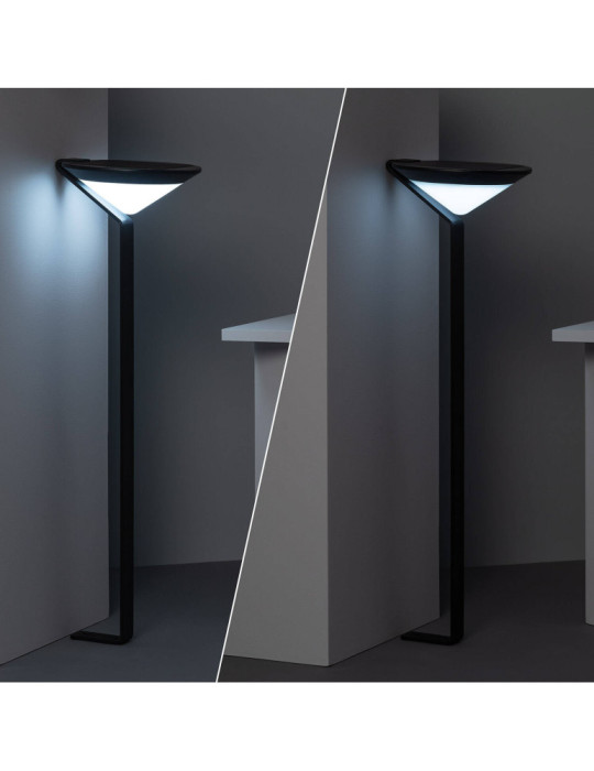 Balise LED Solaire Extérieure en Saillie sur Pied 80cm Yuma Big avec Détecteur Mouvement Radar