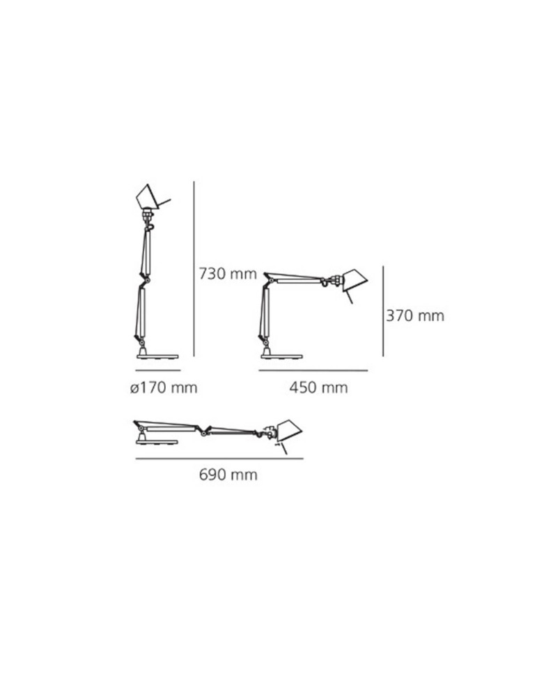 Lampe à Poser LED Tolomeo Micro avec Pince ARTEMIDE