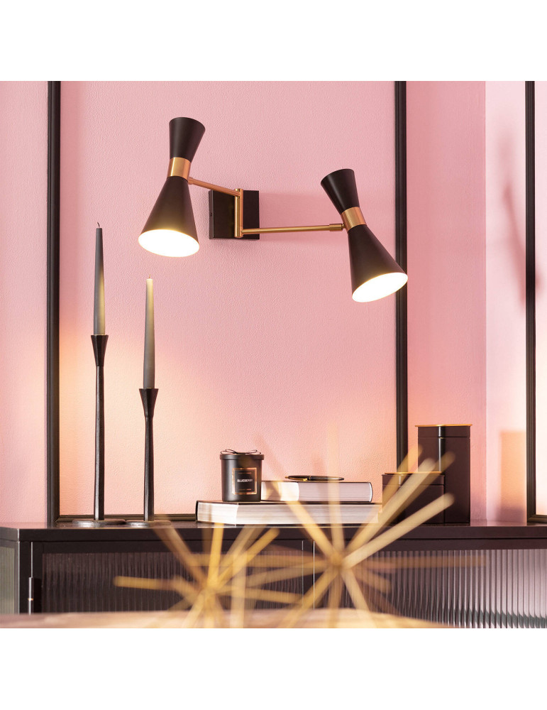 Lampe Murale Orientable Métal Jigger 2 Spots